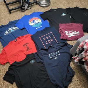 Bundle of teen men shirts medium